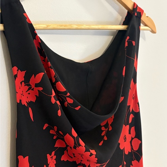 90’s Red Scoop Neck Dress - Picture 3 of 4